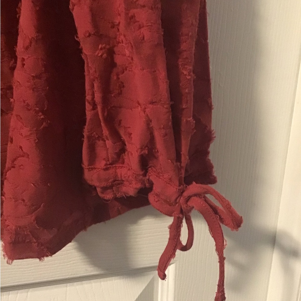 NWT!  Lucky Brand Rust Lace Blouse - Picture 3 of 7